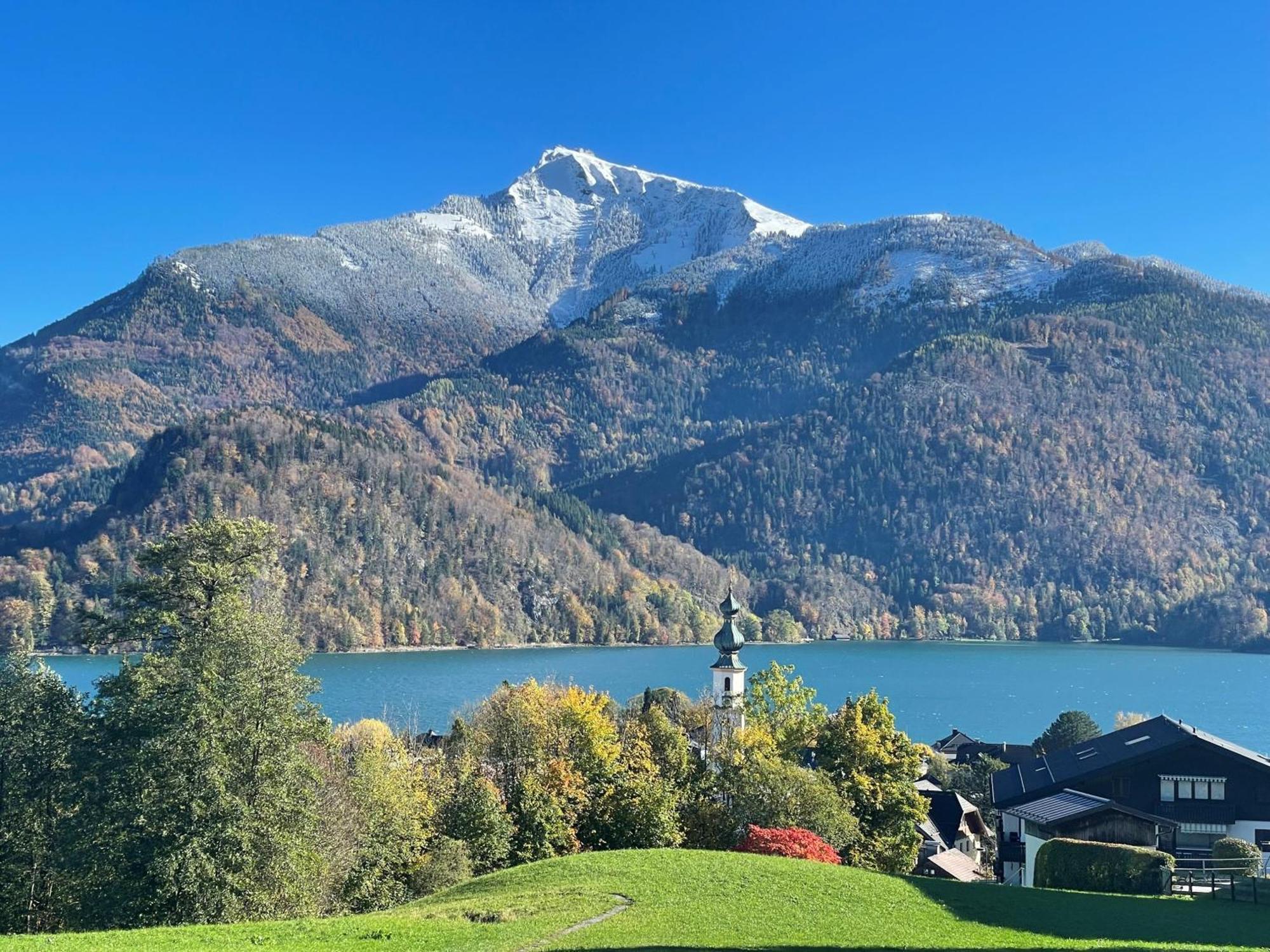 Ferienwohnung Schossleitner - Der Wohlfuehl-Ansitz Am Wolfgangsee Mit Weitblick Sankt Gilgen Exterior foto