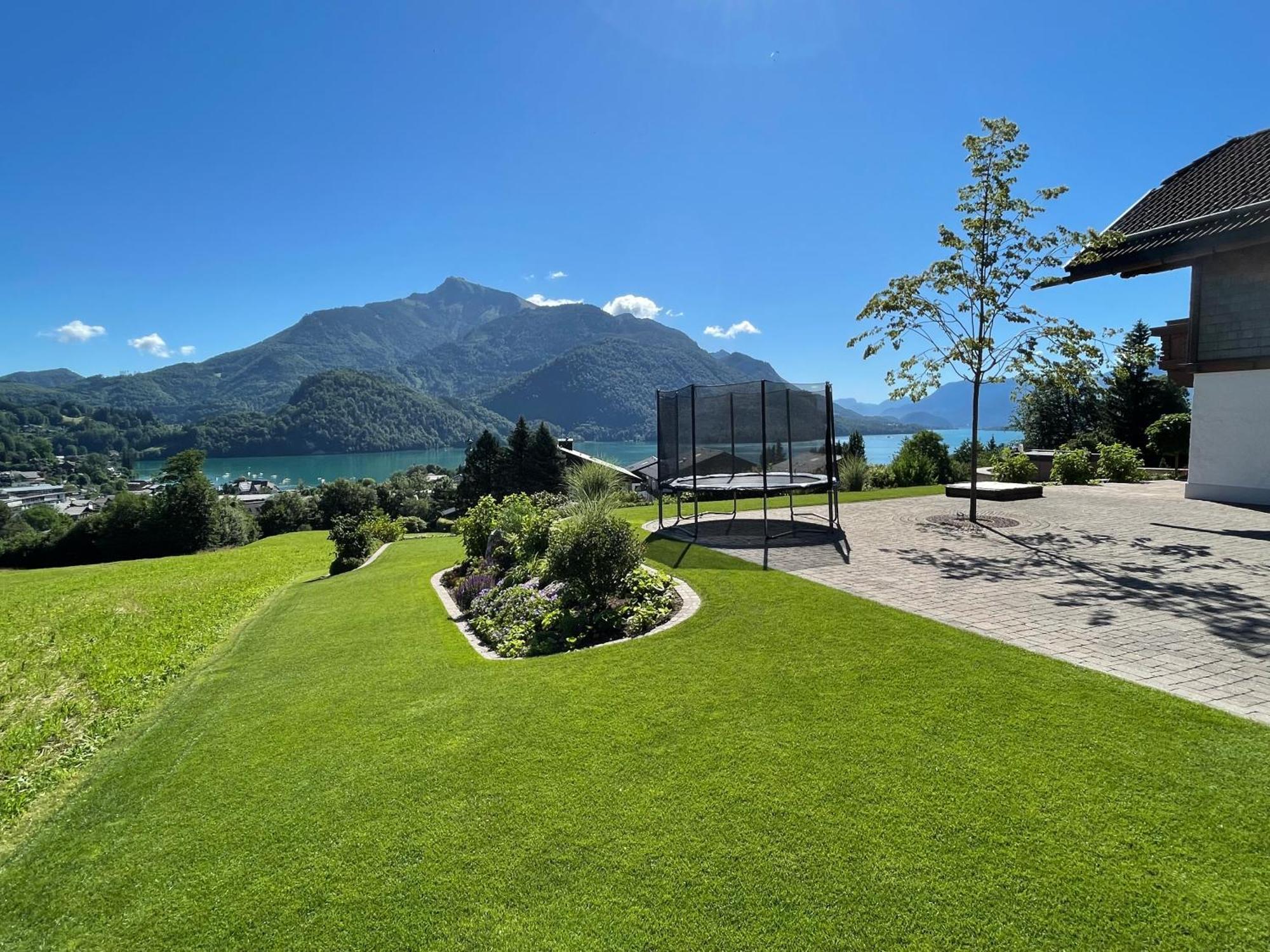 Ferienwohnung Schossleitner - Der Wohlfuehl-Ansitz Am Wolfgangsee Mit Weitblick Sankt Gilgen Exterior foto