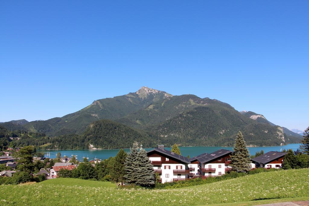 Ferienwohnung Schossleitner - Der Wohlfuehl-Ansitz Am Wolfgangsee Mit Weitblick Sankt Gilgen Exterior foto